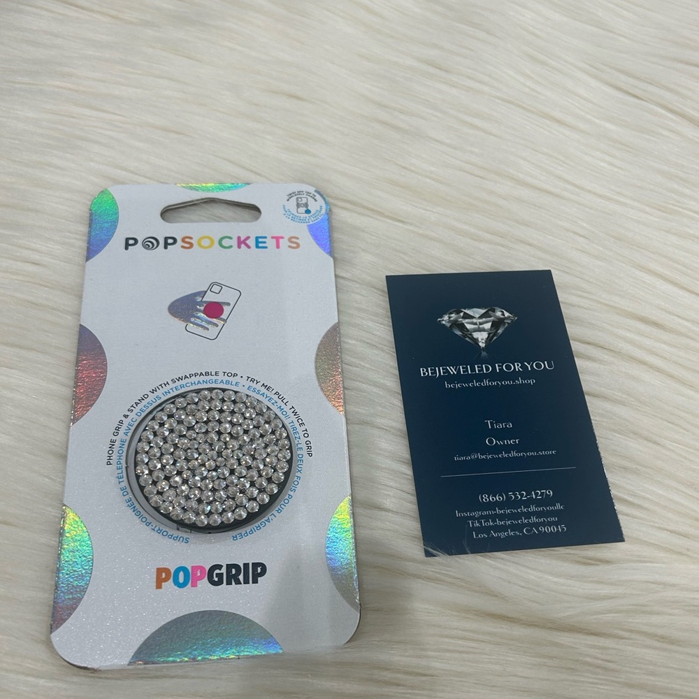 Custom PopSockets with Crystal Moonlight Luxury Crystals! ✨🌙